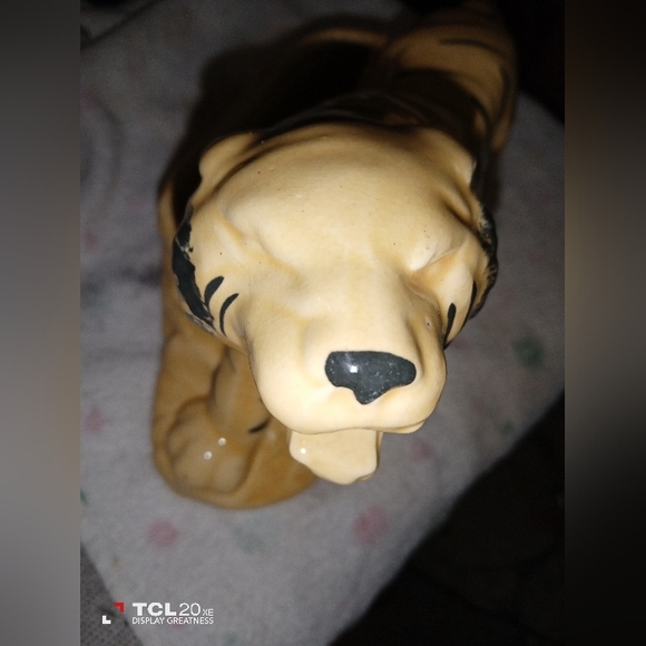 Vintage ceramic yellow tiger planter - Picture 2 of 4